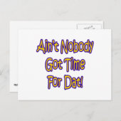 誰も時間得を稼ぐな! ポストカード (正面/裏面)