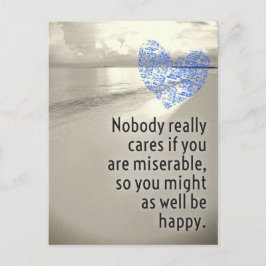 誰も本当気にに悲惨なハガキだ ポストカード