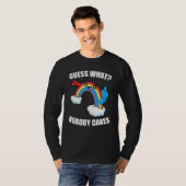 誰も気にしないと思うけど Rainbow Meme Tシャツ (正面フル)