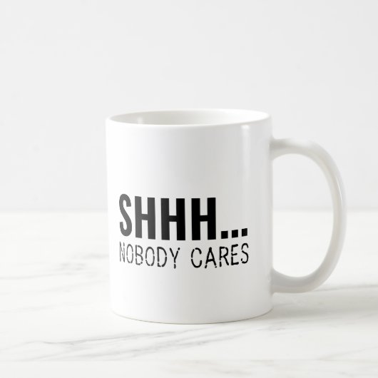 誰も気にしないよ 面白い サラリーマンジョーク コーヒーマグカップ (右)