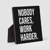 誰も気にも、もっと頑張るやる気を起こさせる- フォトプラーク (正面)