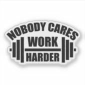 誰も気によりも運動しない シール (正面)