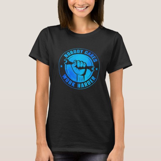 誰も気により強い自動車整備士自動車 Tシャツ (正面)