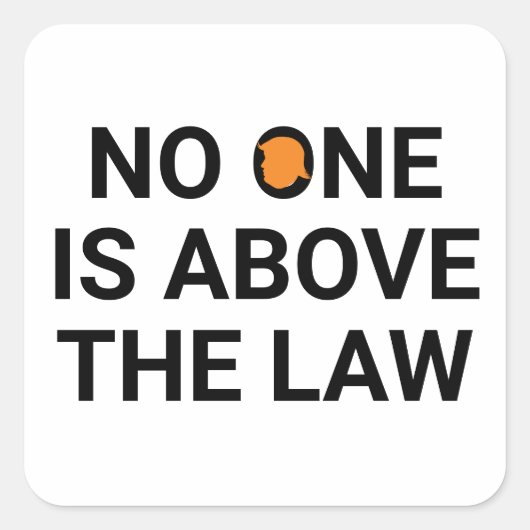 誰も法に背く者は無い スクエアシール (正面)