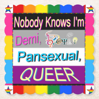 誰も知らない、私はデミサピオパセクシャルQUEER ペーパーコースター