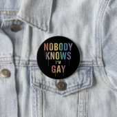 誰も私がゲイだって知らない LGBTプライド 缶バッジ (インサイチュ)