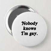 誰も私がゲイ- .png 缶バッジ (正面&裏面)