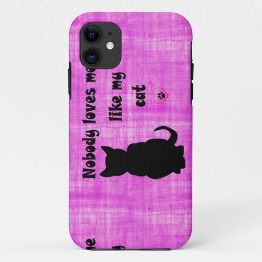 誰も私の猫のように愛してくれない Case-Mate iPhoneケース (裏面)