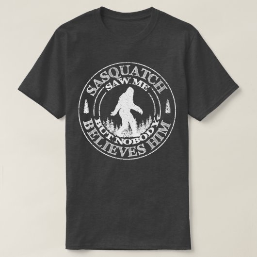 誰も私を見たことがな信じい。 Tシャツ (デザイン正面)