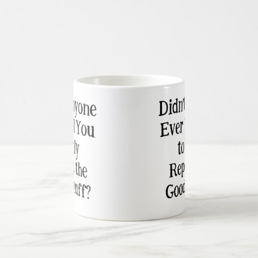 誰も繰り返すだけだと言わなかった コーヒーマグカップ (中央)