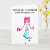 誰も自分を悪感じくさせる事はできない カード (黄色い花)