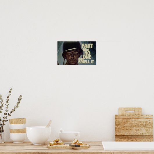 誰も臭いがしない ポスター (キッチン)