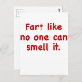 誰も臭いができないようなファルト ポストカード (正面/裏面)