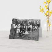 誰も芝生の上ではない カード (黄色い花)