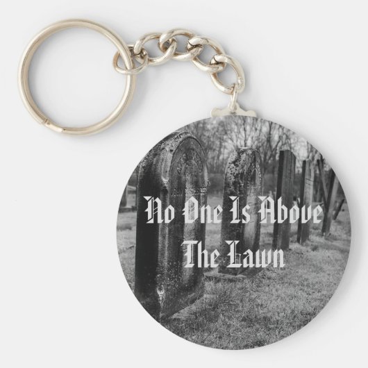 誰も芝生の上に居ない キーホルダー (正面)