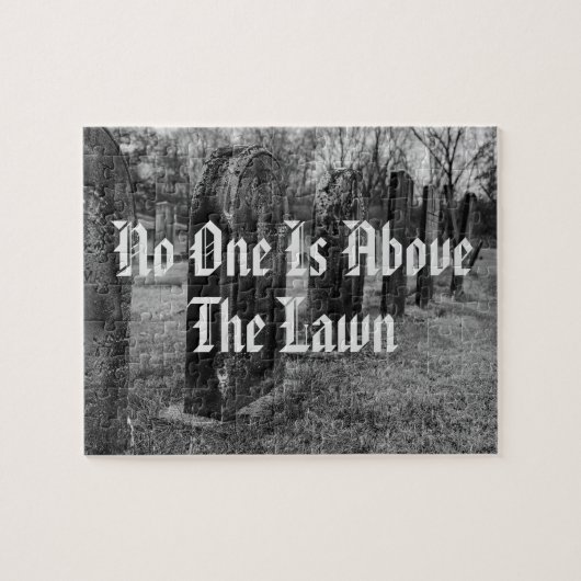 誰も芝生の上に居ない ジグソーパズル (横)