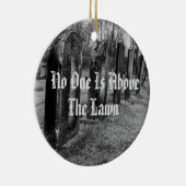 誰も芝生の上に居ない セラミックオーナメント (右)