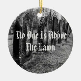 誰も芝生の上に居ない セラミックオーナメント