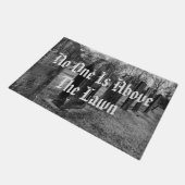 誰も芝生の上に居ない ドアマット (アングル)