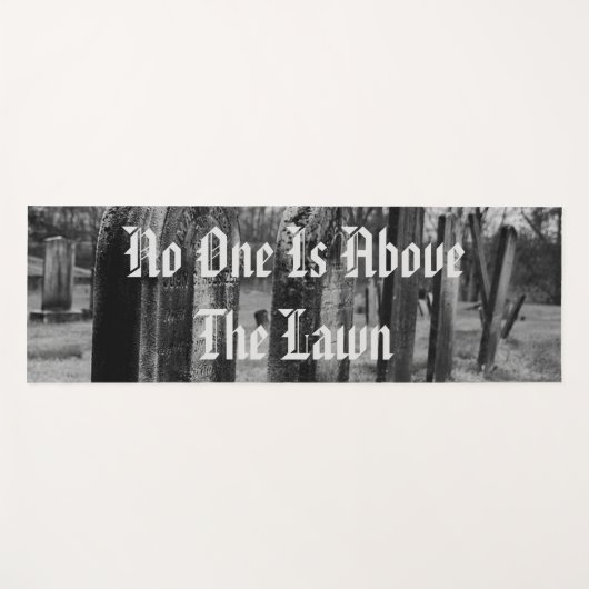 誰も芝生の上に居ない ヨガマット (正面(横))