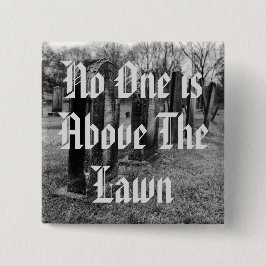 誰も芝生の上に居ない 缶バッジ