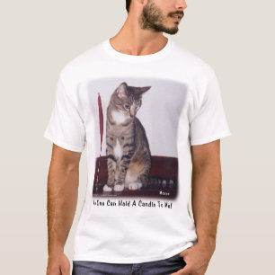 誰も蝋燭のワイシャツを握ることができません Tシャツ
