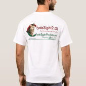 誰も蝋燭のワイシャツを握ることができません Tシャツ (裏面)