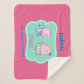 誰も見ていないようなダンスカスタム踊り豚 シェルパブランケット (正面)