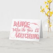 誰も見ていないようなダンス カード (黄色い花)