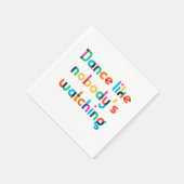 誰も見ていないようなダンス スタンダードカクテルナプキン (角)