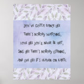 誰も見ていないようなダンス ポスター (正面)