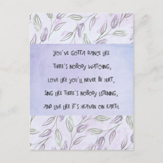 誰も見ていないようなダンス ポストカード