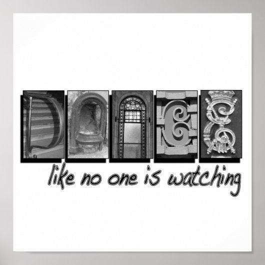 誰も見ていないようなダンス、手紙の写真 ポスター (正面)