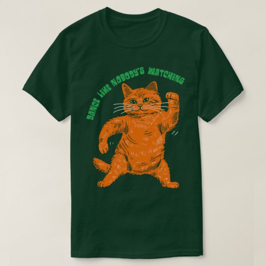 誰も見ていないようなダンス Tシャツ (デザイン正面)