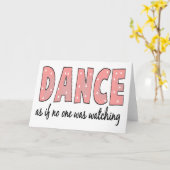 誰も見ていないように踊って下さい カード (黄色い花)