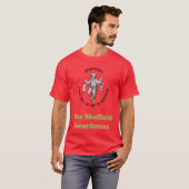 誰も見ていないように踊るモリス・メン ブラック Tシャツ (正面フル)
