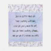 誰も見ていないように踊る フリースブランケット (正面)