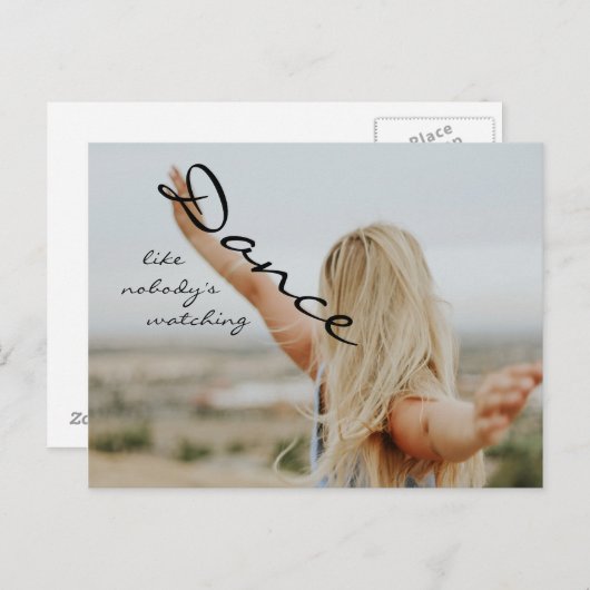 誰も見ていないように踊れ ポストカード (正面/裏面)