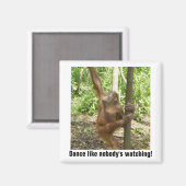 誰も見ていないダンスやる気を起こさせる マグネット (正面/裏面)