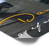 誰も見もしていないプリントで踊る ポスター (角)