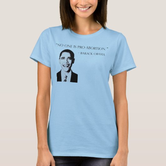 誰も親中絶のTシャツではないです Tシャツ (正面)