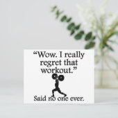 誰も言わなかった:私はそのトレーニングを後悔する ポストカード (スタンド正面)