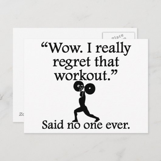 誰も言わなかった:私はそのトレーニングを後悔する ポストカード (正面/裏面)