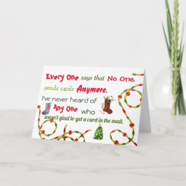 誰も誰もクリスマスカードを1枚も シーズンカード