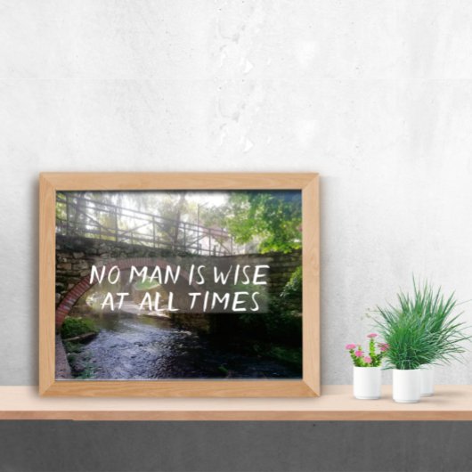 誰も賢い諺のポスタ感動的ーではない ポスター