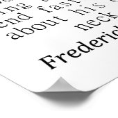 誰も鎖を入れることができない – Frederick Douglass ポスター (角)