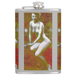 "誰も"ビニールの包まれたなフラスコを知っています フラスク