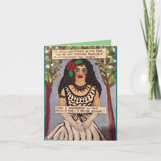 誰も – 悪魔はあなたは私の耳の中でささやいた カード (正面)