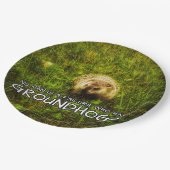 誰もGroundhogsのプレートを持つ失敗ではない ペーパープレート (アングル)