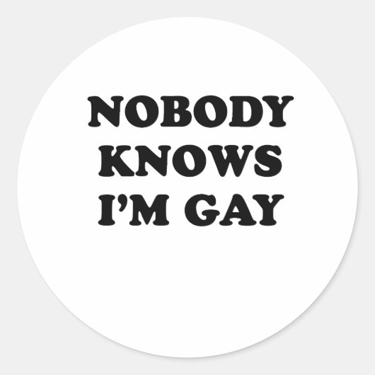 誰もImゲイ ラウンドシール (正面)